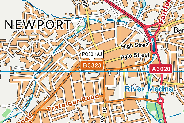 PO30 1AJ map - OS VectorMap District (Ordnance Survey) PO30 1AJ map - OS VectorMap District (Ordnance Survey)