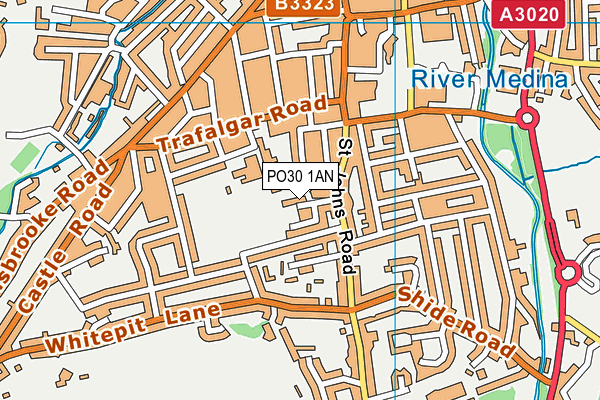 PO30 1AN map - OS VectorMap District (Ordnance Survey) PO30 1AN map - OS VectorMap District (Ordnance Survey)