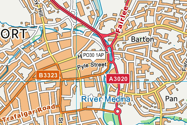 PO30 1AP map - OS VectorMap District (Ordnance Survey) PO30 1AP map - OS VectorMap District (Ordnance Survey)