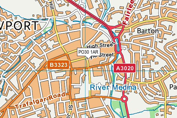 PO30 1AR map - OS VectorMap District (Ordnance Survey) PO30 1AR map - OS VectorMap District (Ordnance Survey)