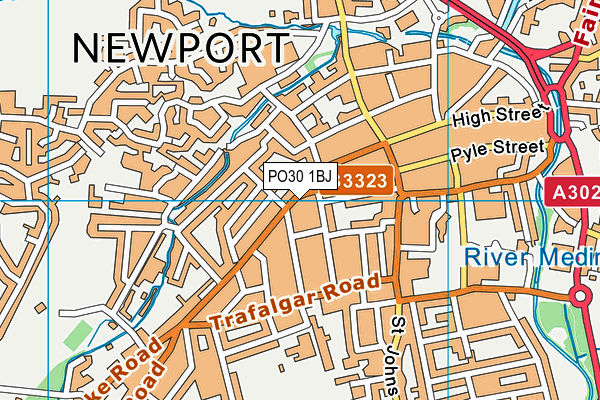 PO30 1BJ map - OS VectorMap District (Ordnance Survey) PO30 1BJ map - OS VectorMap District (Ordnance Survey)