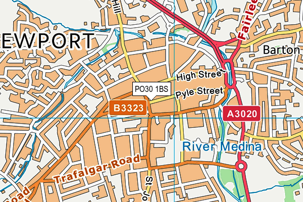 PO30 1BS map - OS VectorMap District (Ordnance Survey) PO30 1BS map - OS VectorMap District (Ordnance Survey)