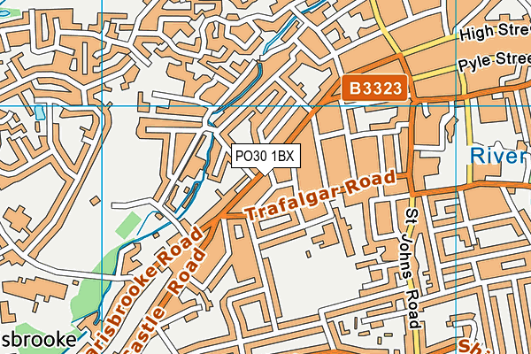 PO30 1BX map - OS VectorMap District (Ordnance Survey) PO30 1BX map - OS VectorMap District (Ordnance Survey)