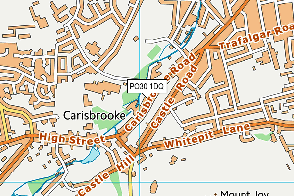 PO30 1DQ map - OS VectorMap District (Ordnance Survey)