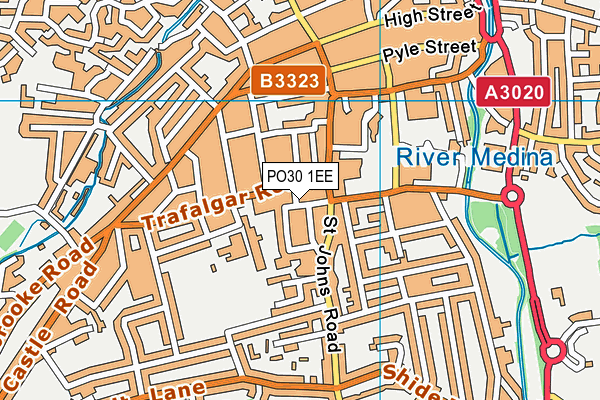 PO30 1EE map - OS VectorMap District (Ordnance Survey) PO30 1EE map - OS VectorMap District (Ordnance Survey)
