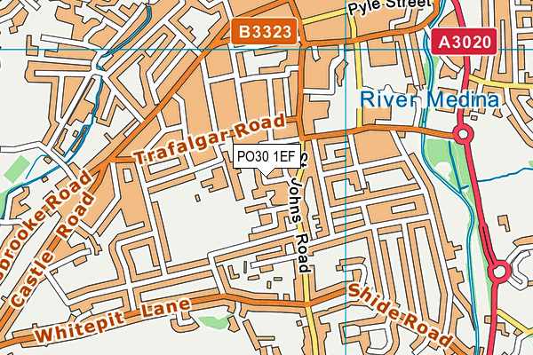 PO30 1EF map - OS VectorMap District (Ordnance Survey) PO30 1EF map - OS VectorMap District (Ordnance Survey)
