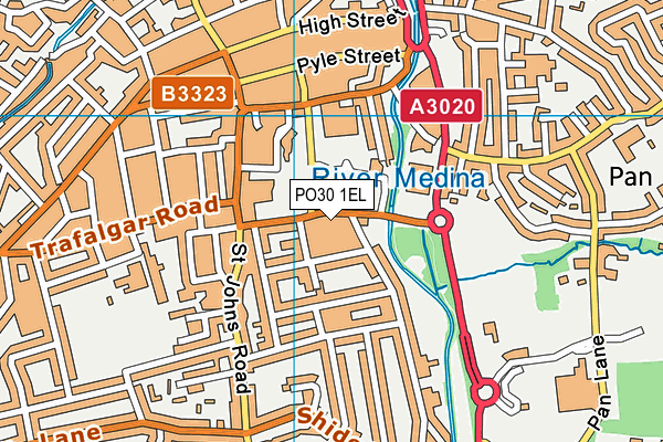 PO30 1EL map - OS VectorMap District (Ordnance Survey) PO30 1EL map - OS VectorMap District (Ordnance Survey)