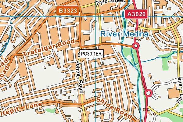 PO30 1ER map - OS VectorMap District (Ordnance Survey) PO30 1ER map - OS VectorMap District (Ordnance Survey)