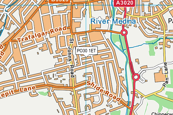 PO30 1ET map - OS VectorMap District (Ordnance Survey) PO30 1ET map - OS VectorMap District (Ordnance Survey)