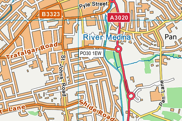 PO30 1EW map - OS VectorMap District (Ordnance Survey) PO30 1EW map - OS VectorMap District (Ordnance Survey)