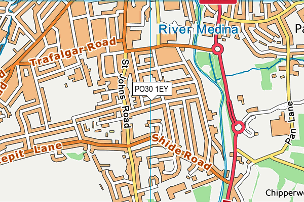 PO30 1EY map - OS VectorMap District (Ordnance Survey) PO30 1EY map - OS VectorMap District (Ordnance Survey)
