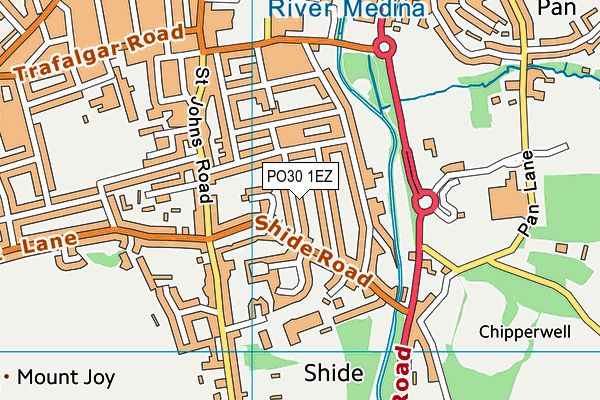 PO30 1EZ map - OS VectorMap District (Ordnance Survey) PO30 1EZ map - OS VectorMap District (Ordnance Survey)