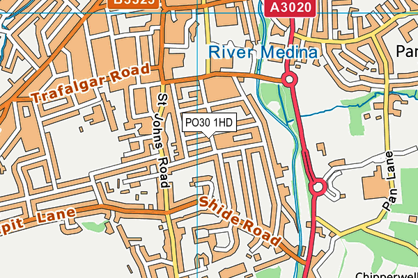 PO30 1HD map - OS VectorMap District (Ordnance Survey) PO30 1HD map - OS VectorMap District (Ordnance Survey)