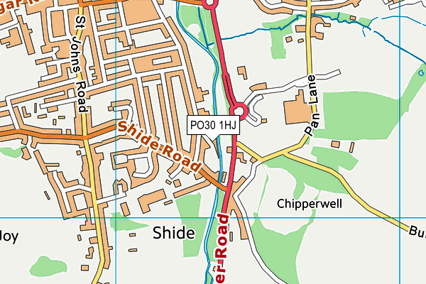 PO30 1HJ map - OS VectorMap District (Ordnance Survey) PO30 1HJ map - OS VectorMap District (Ordnance Survey)