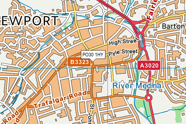 PO30 1HY map - OS VectorMap District (Ordnance Survey) PO30 1HY map - OS VectorMap District (Ordnance Survey)