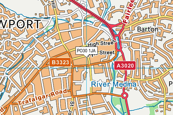 PO30 1JA map - OS VectorMap District (Ordnance Survey) PO30 1JA map - OS VectorMap District (Ordnance Survey)
