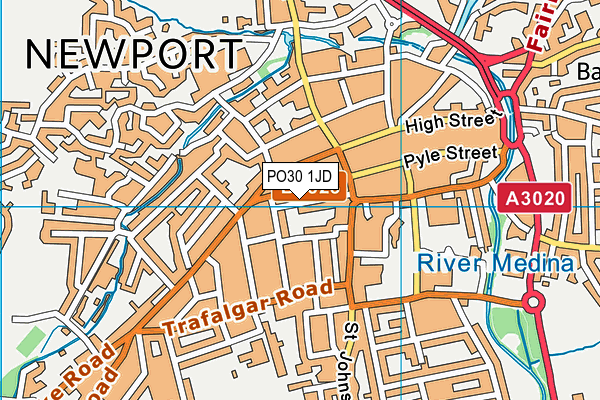 PO30 1JD map - OS VectorMap District (Ordnance Survey) PO30 1JD map - OS VectorMap District (Ordnance Survey)