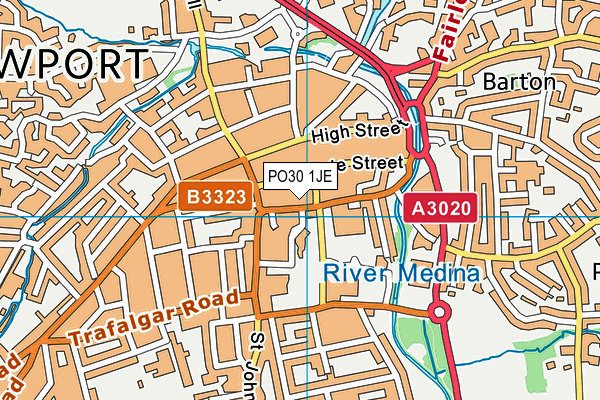 PO30 1JE map - OS VectorMap District (Ordnance Survey) PO30 1JE map - OS VectorMap District (Ordnance Survey)