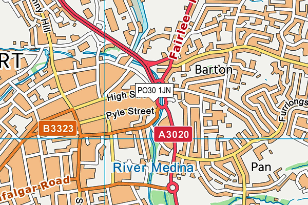 PO30 1JN map - OS VectorMap District (Ordnance Survey) PO30 1JN map - OS VectorMap District (Ordnance Survey)