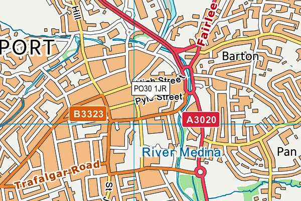 PO30 1JR map - OS VectorMap District (Ordnance Survey) PO30 1JR map - OS VectorMap District (Ordnance Survey)