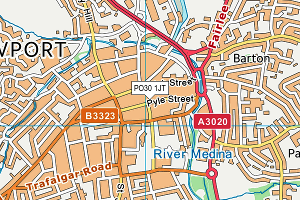 PO30 1JT map - OS VectorMap District (Ordnance Survey) PO30 1JT map - OS VectorMap District (Ordnance Survey)