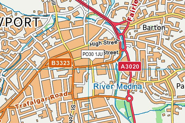 PO30 1JU map - OS VectorMap District (Ordnance Survey) PO30 1JU map - OS VectorMap District (Ordnance Survey)