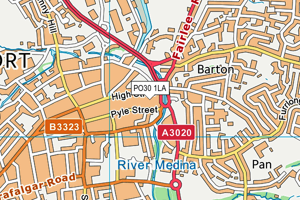 PO30 1LA map - OS VectorMap District (Ordnance Survey) PO30 1LA map - OS VectorMap District (Ordnance Survey)
