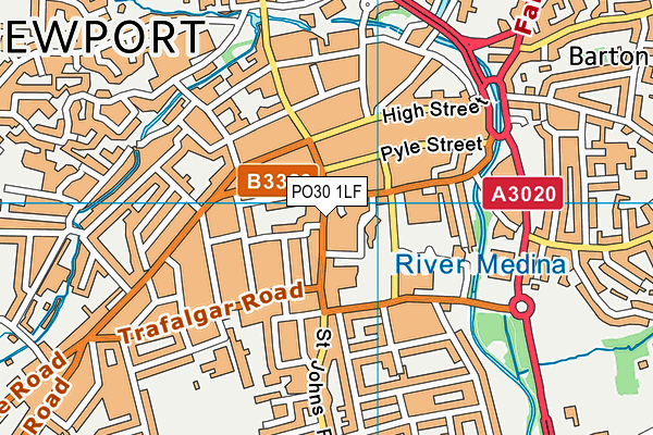 PO30 1LF map - OS VectorMap District (Ordnance Survey) PO30 1LF map - OS VectorMap District (Ordnance Survey)