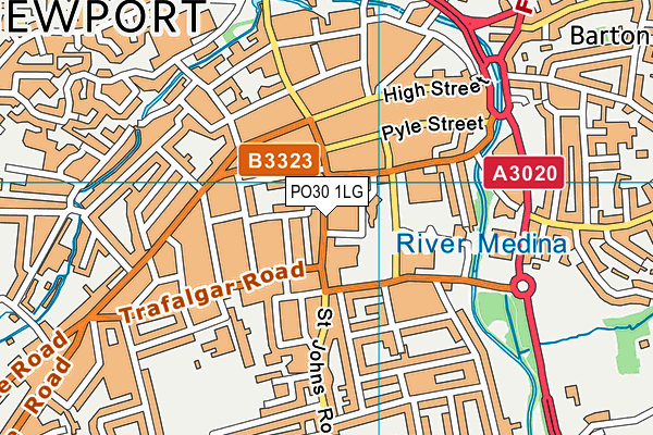 PO30 1LG map - OS VectorMap District (Ordnance Survey) PO30 1LG map - OS VectorMap District (Ordnance Survey)