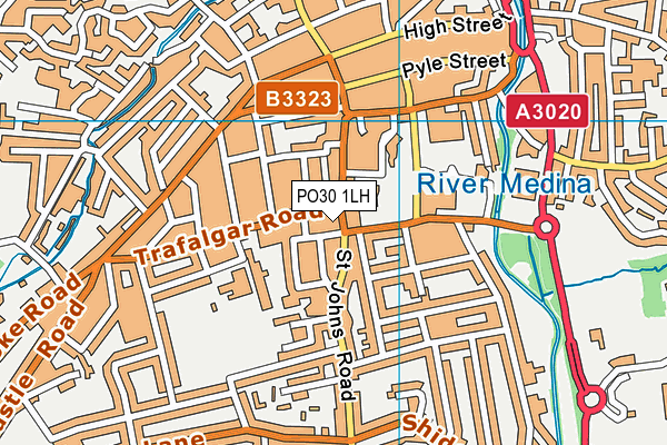 PO30 1LH map - OS VectorMap District (Ordnance Survey) PO30 1LH map - OS VectorMap District (Ordnance Survey)