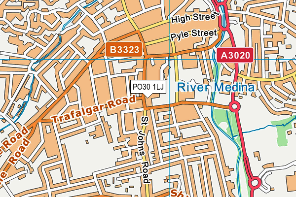 PO30 1LJ map - OS VectorMap District (Ordnance Survey) PO30 1LJ map - OS VectorMap District (Ordnance Survey)