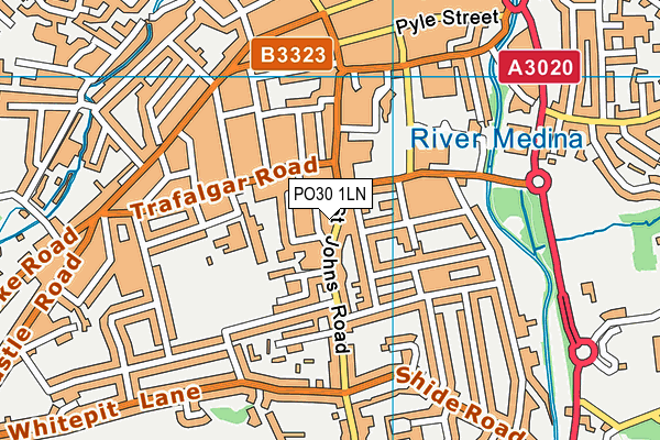 PO30 1LN map - OS VectorMap District (Ordnance Survey) PO30 1LN map - OS VectorMap District (Ordnance Survey)