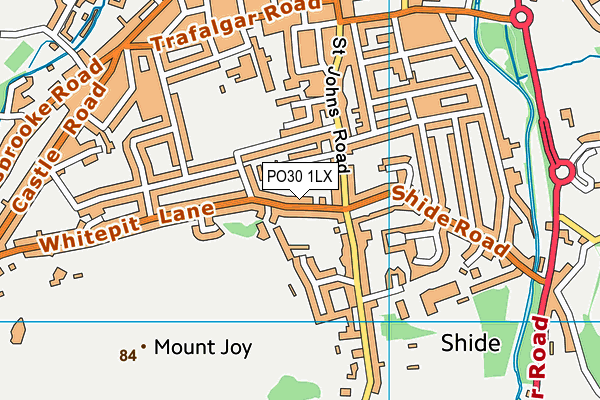 PO30 1LX map - OS VectorMap District (Ordnance Survey) PO30 1LX map - OS VectorMap District (Ordnance Survey)