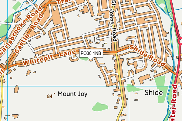 PO30 1NB map - OS VectorMap District (Ordnance Survey)
