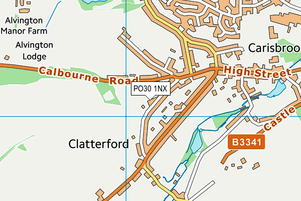 PO30 1NX map - OS VectorMap District (Ordnance Survey) PO30 1NX map - OS VectorMap District (Ordnance Survey)