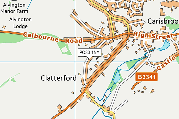 PO30 1NY map - OS VectorMap District (Ordnance Survey) PO30 1NY map - OS VectorMap District (Ordnance Survey)