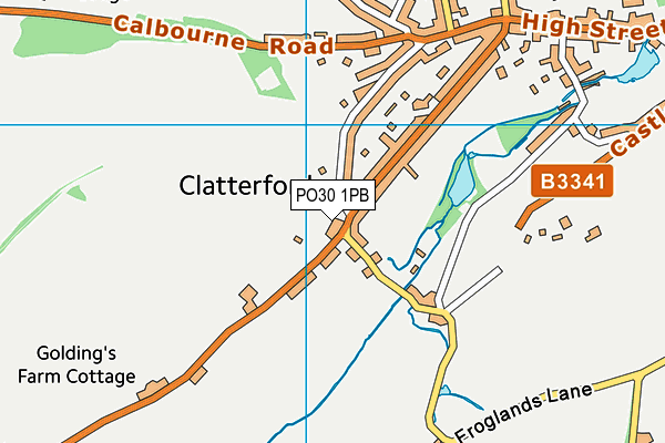 PO30 1PB map - OS VectorMap District (Ordnance Survey) PO30 1PB map - OS VectorMap District (Ordnance Survey)