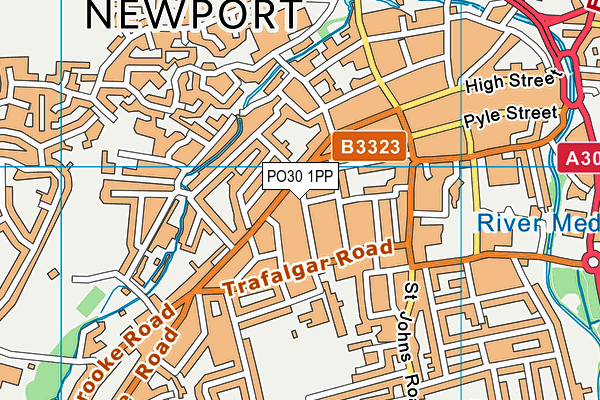 PO30 1PP map - OS VectorMap District (Ordnance Survey) PO30 1PP map - OS VectorMap District (Ordnance Survey)