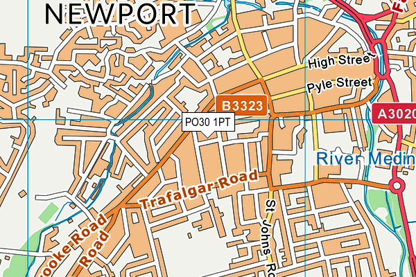 PO30 1PT map - OS VectorMap District (Ordnance Survey) PO30 1PT map - OS VectorMap District (Ordnance Survey)