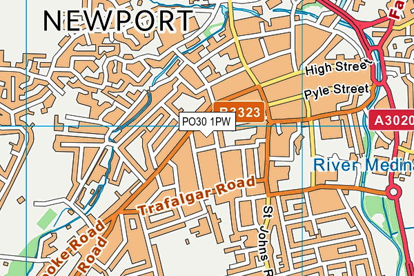 PO30 1PW map - OS VectorMap District (Ordnance Survey) PO30 1PW map - OS VectorMap District (Ordnance Survey)