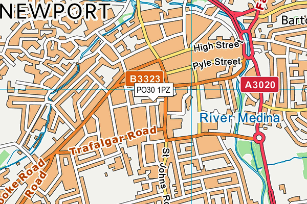 PO30 1PZ map - OS VectorMap District (Ordnance Survey) PO30 1PZ map - OS VectorMap District (Ordnance Survey)