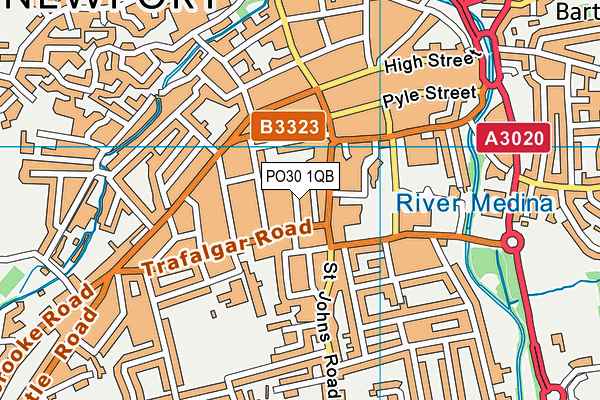 PO30 1QB map - OS VectorMap District (Ordnance Survey) PO30 1QB map - OS VectorMap District (Ordnance Survey)