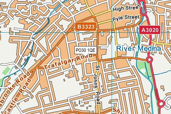 PO30 1QE map - OS VectorMap District (Ordnance Survey) PO30 1QE map - OS VectorMap District (Ordnance Survey)