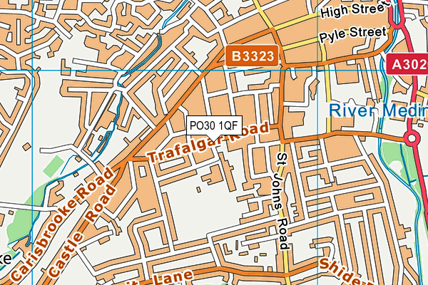 PO30 1QF map - OS VectorMap District (Ordnance Survey) PO30 1QF map - OS VectorMap District (Ordnance Survey)