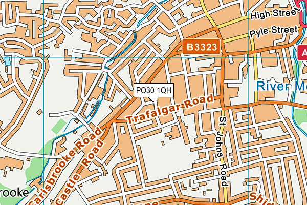 PO30 1QH map - OS VectorMap District (Ordnance Survey) PO30 1QH map - OS VectorMap District (Ordnance Survey)