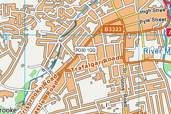 PO30 1QQ map - OS VectorMap District (Ordnance Survey) PO30 1QQ map - OS VectorMap District (Ordnance Survey)