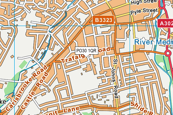 PO30 1QR map - OS VectorMap District (Ordnance Survey) PO30 1QR map - OS VectorMap District (Ordnance Survey)
