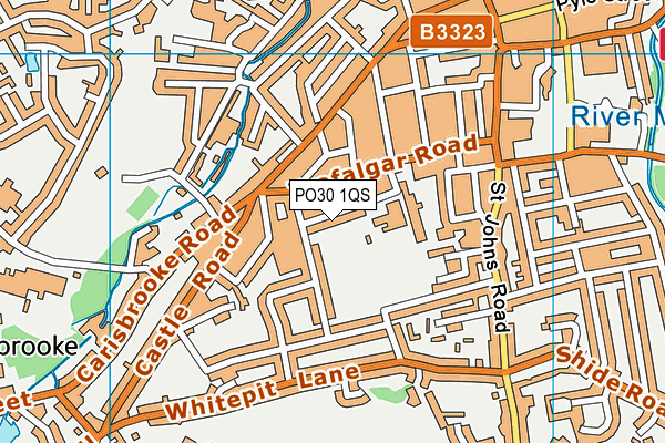 PO30 1QS map - OS VectorMap District (Ordnance Survey) PO30 1QS map - OS VectorMap District (Ordnance Survey)