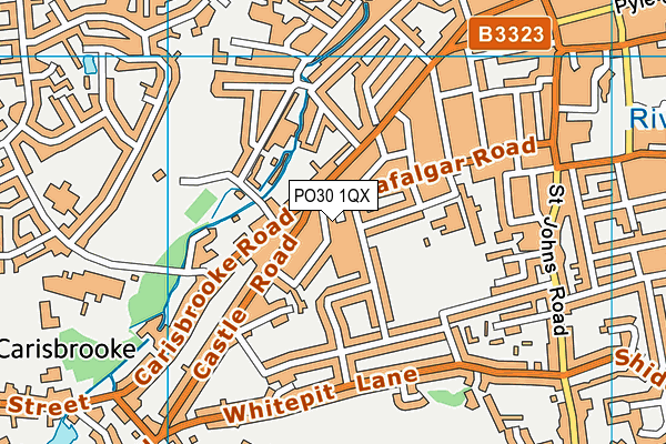 PO30 1QX map - OS VectorMap District (Ordnance Survey) PO30 1QX map - OS VectorMap District (Ordnance Survey)