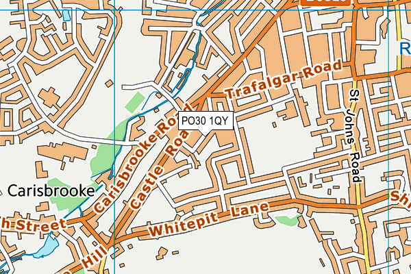 PO30 1QY map - OS VectorMap District (Ordnance Survey)